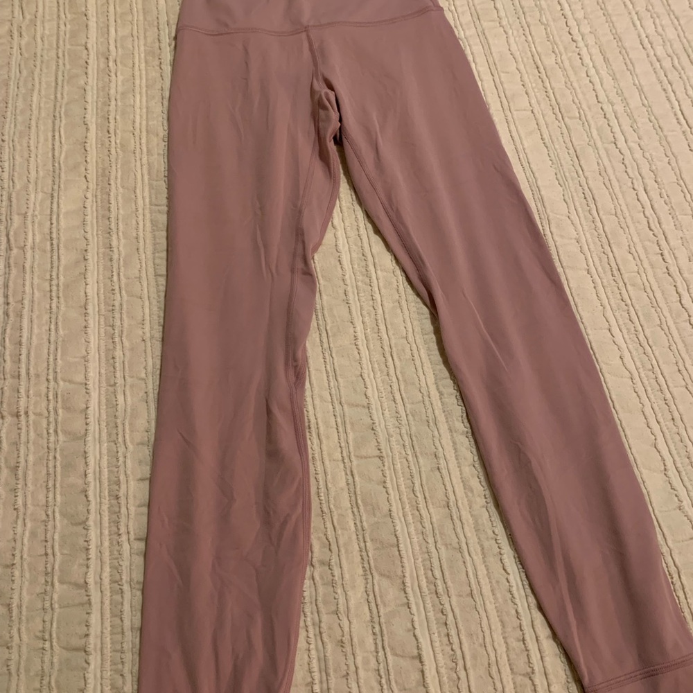 Mauve High-Waisted Leggings